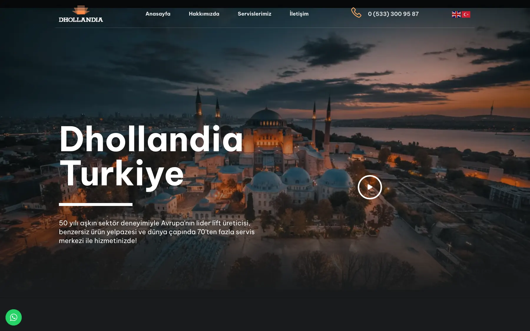 Dhollandia Türkiye desktop screenshot
