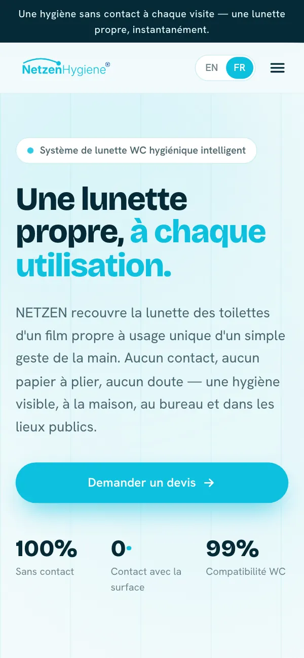 Netzen Hygiene mobile screenshot