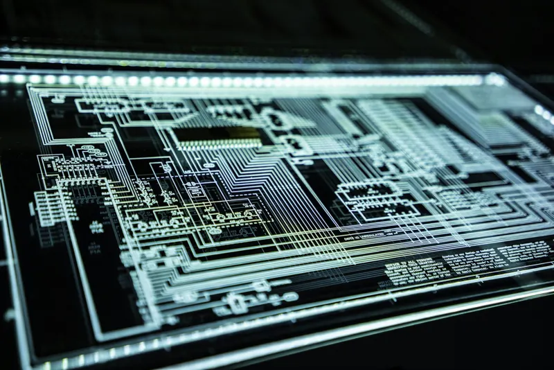 Illuminated electronic circuit board
